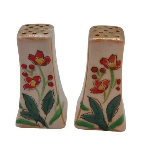 Salt and Pepper Shakers Lusterware Japan - Picture 1 of 7